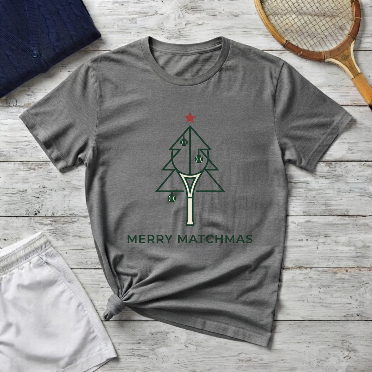 Christmas Tree T-Shirt — “Merry Matchmas” Holiday Tee