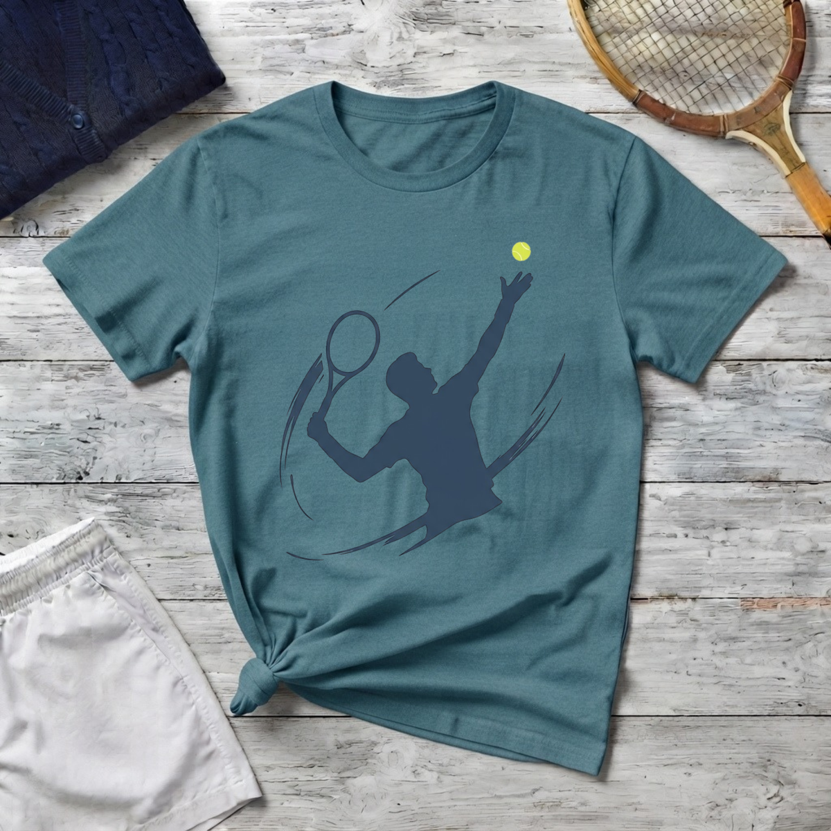 Tennis Player Silhouette T-Shirt