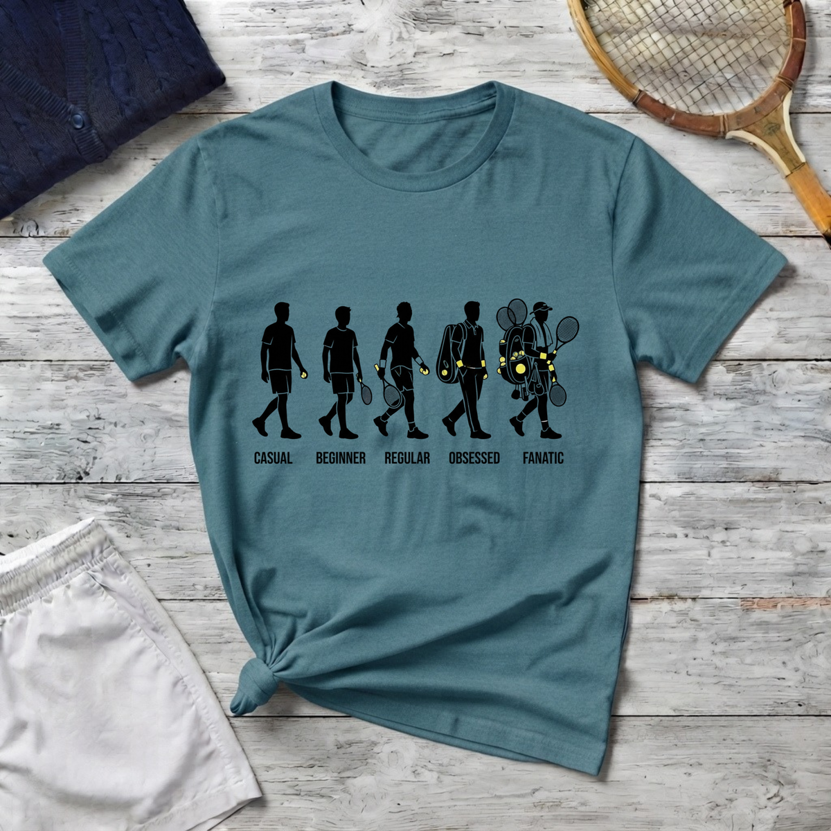 T-Shirt — Evolution of a tennis player