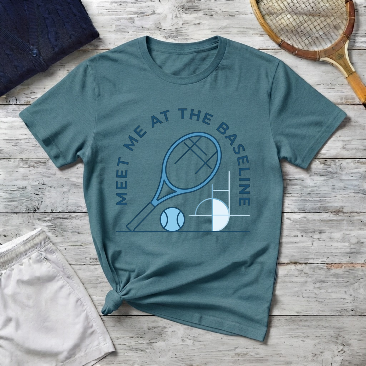 Meet Me at the Baseline Tennis T-Shirt