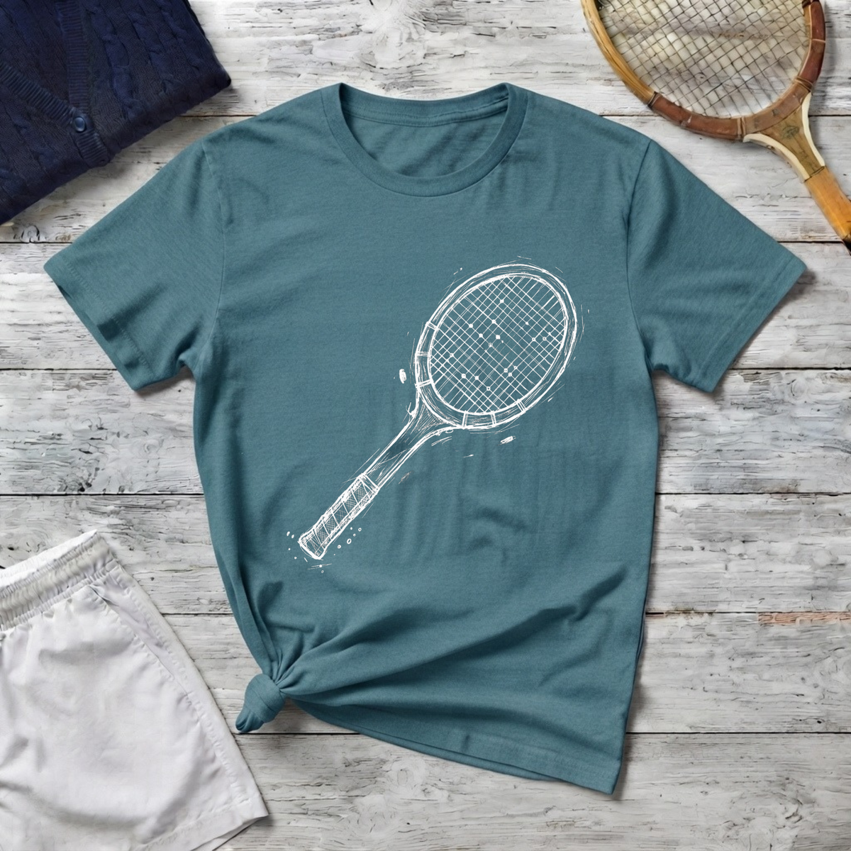 Tennis Racket Graphic T-Shirt