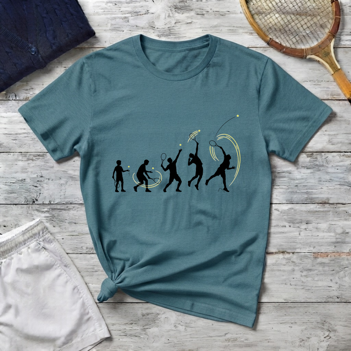 Evolution T-Shirt — Silhouette tennis player