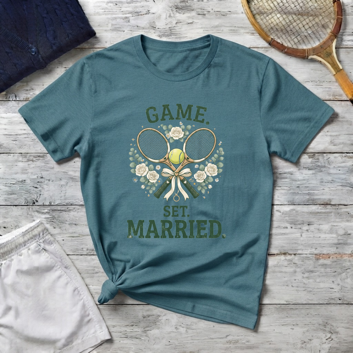T-Shirt — "Game. Set. Married."
