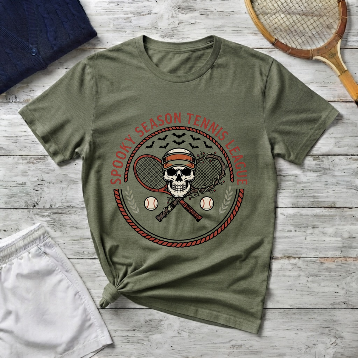 Spooky Season Tennis League T‑Shirt