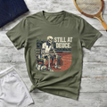 T-Shirt — "Still at Deuce" Tennis Skeleton Graphic Tee