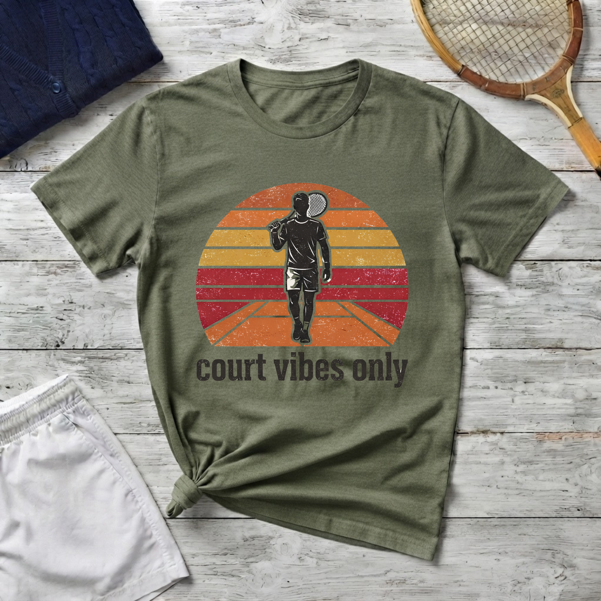 court vibes only Tennis T-shirt