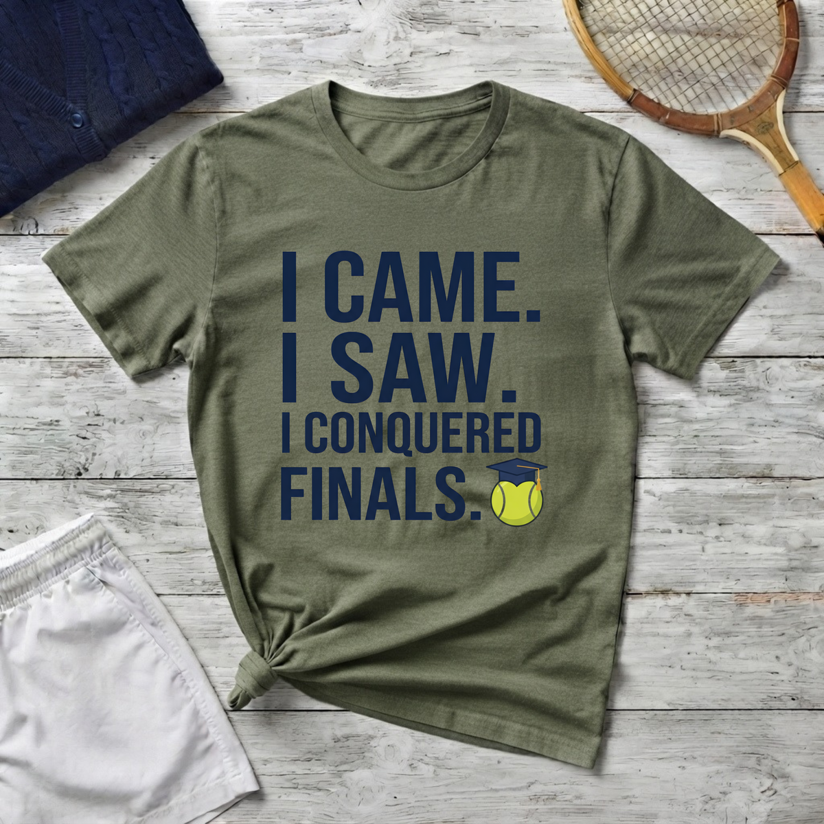 I Came. I Saw. I Conquered Finals. Tee — College Exam Victory Shirt