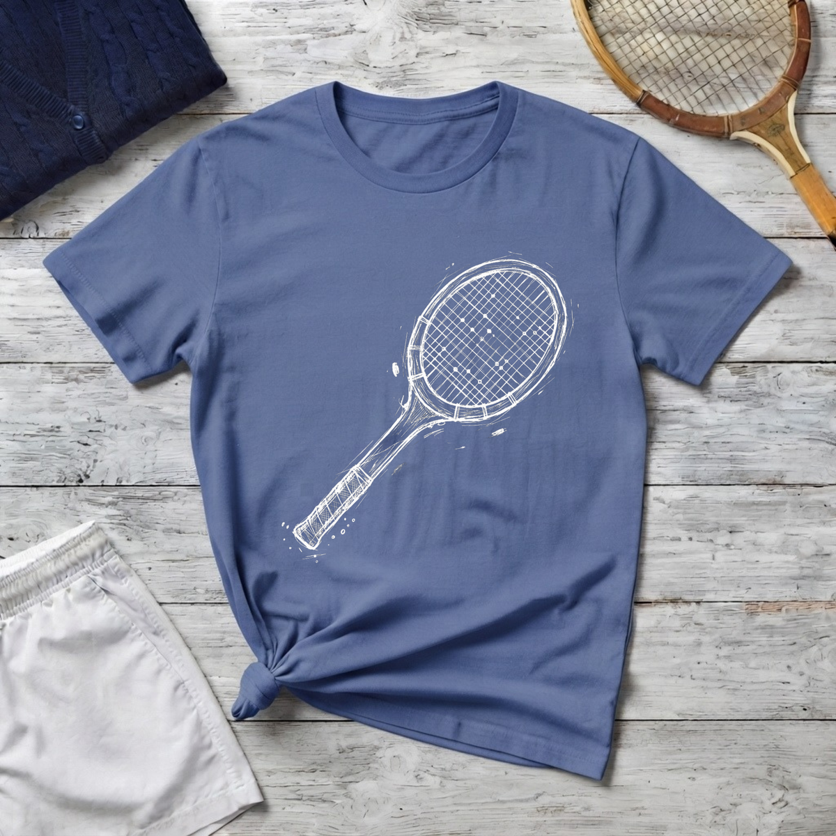 Tennis Racket Graphic T-Shirt