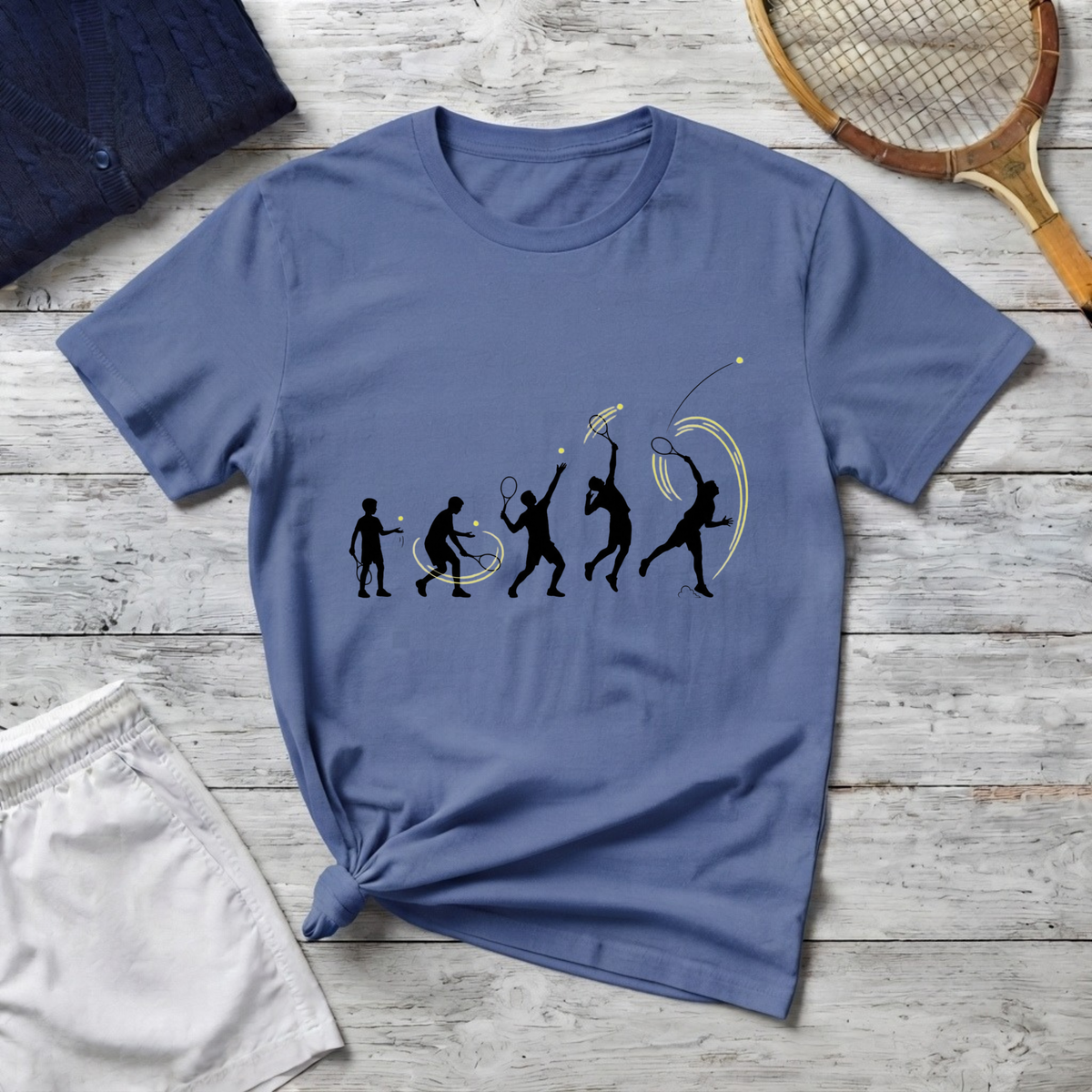 Evolution T-Shirt — Silhouette tennis player