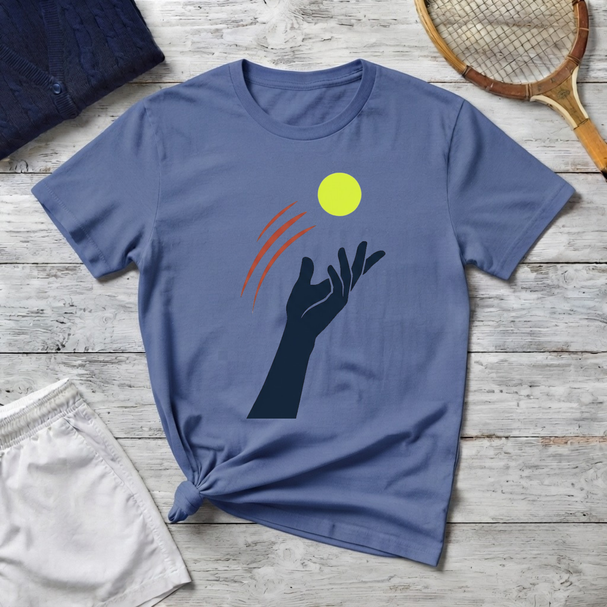 Ball in Motion Abstract Hand T-Shirt