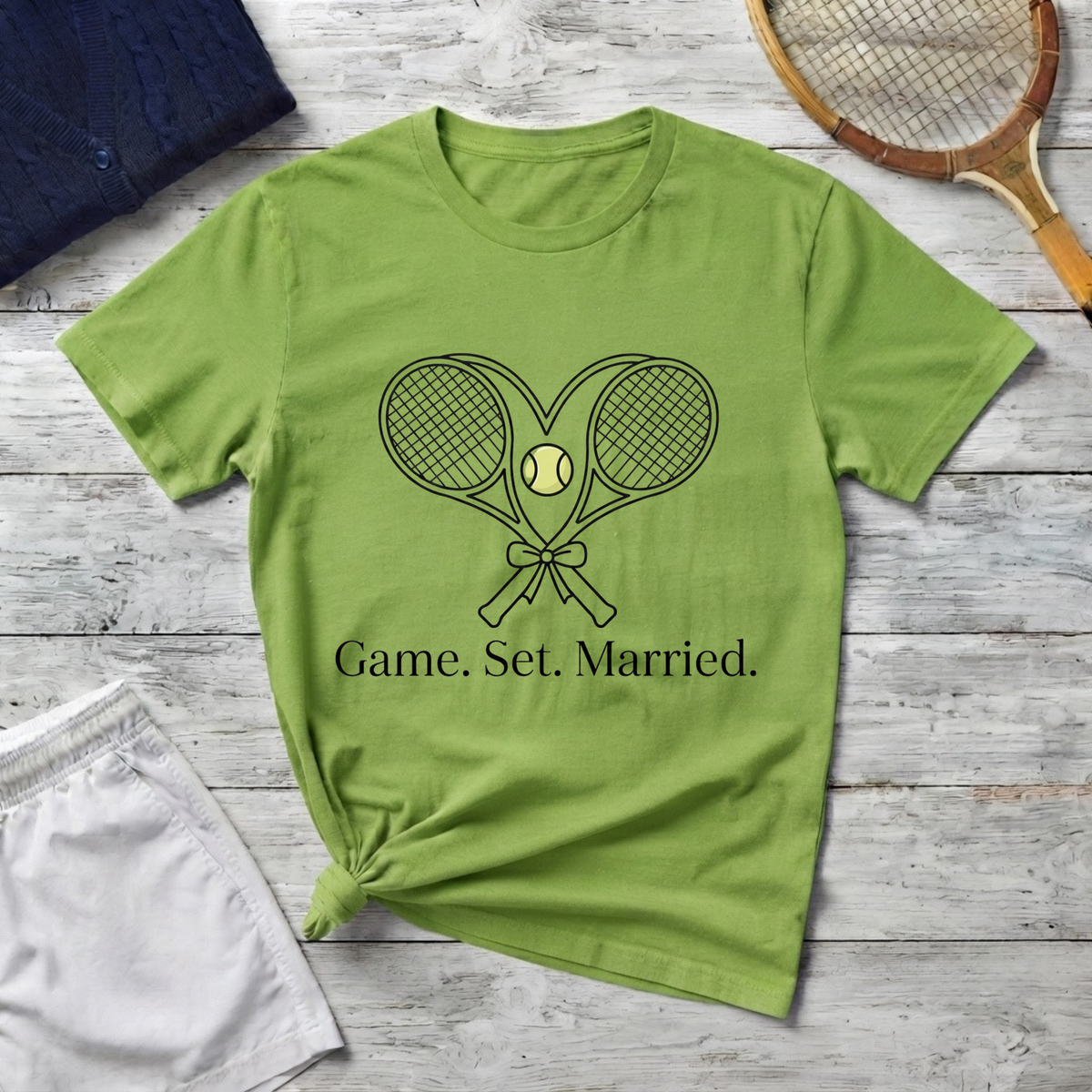 Tennis 'Game. Set. Married.' T-Shirt