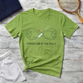 Rally Racquet Tee — "Connected by the Rally" Tennis Infinity Graphic T-Shirt