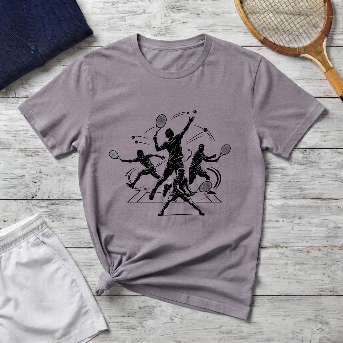 Tennis Player Graphic T-Shirt