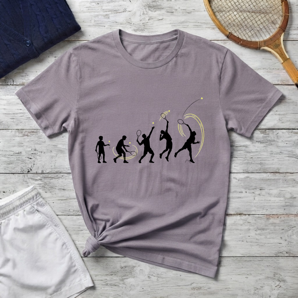 Evolution T-Shirt — Silhouette tennis player