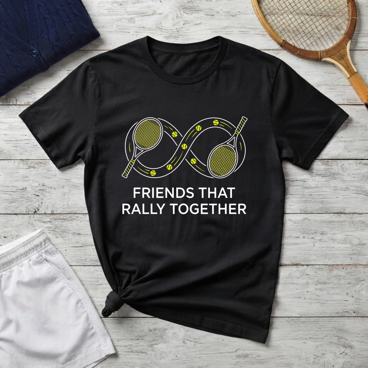 Friends That Rally Together Tennis T-Shirt