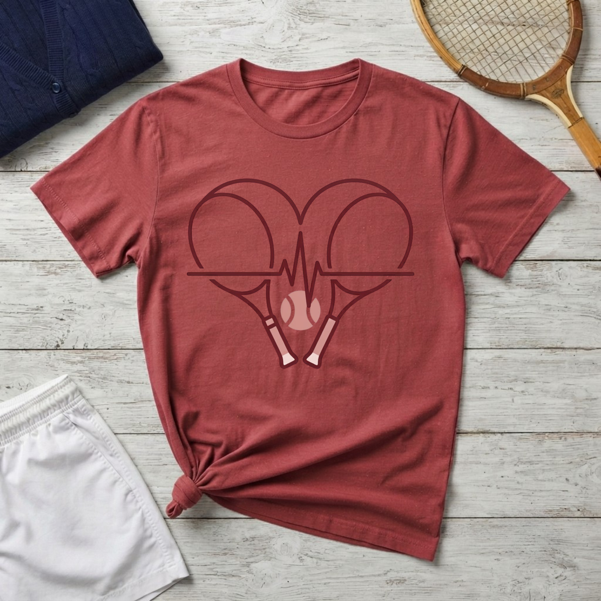 Heart beat tennis T-Shirt