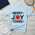 Merry Joy Tennis T-Shirt — Holiday Tennis Lover Christmas Tee