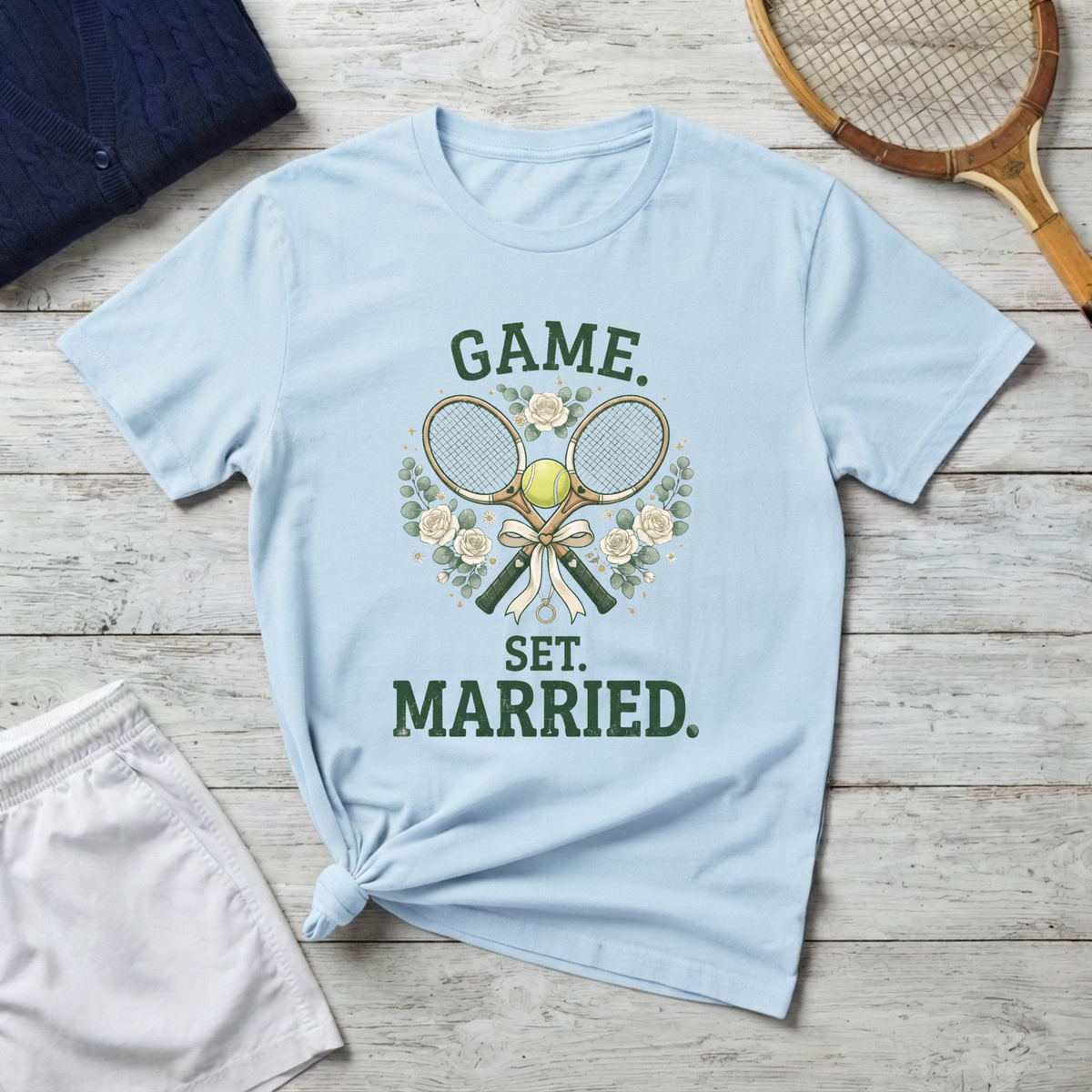 T-Shirt — "Game. Set. Married."