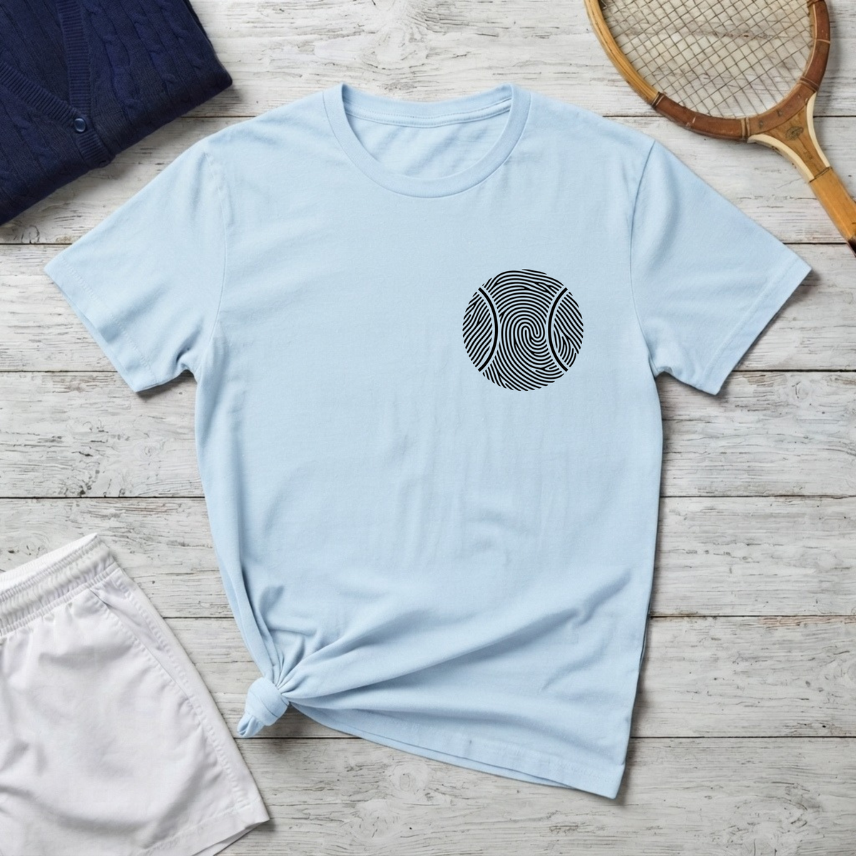 fingerprint tennis ball T-Shirt