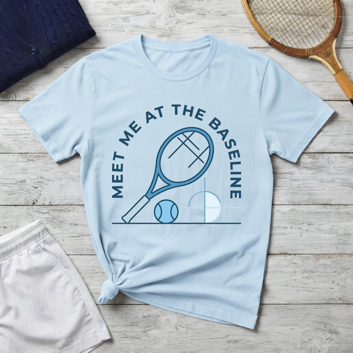 Meet Me at the Baseline Tennis T-Shirt