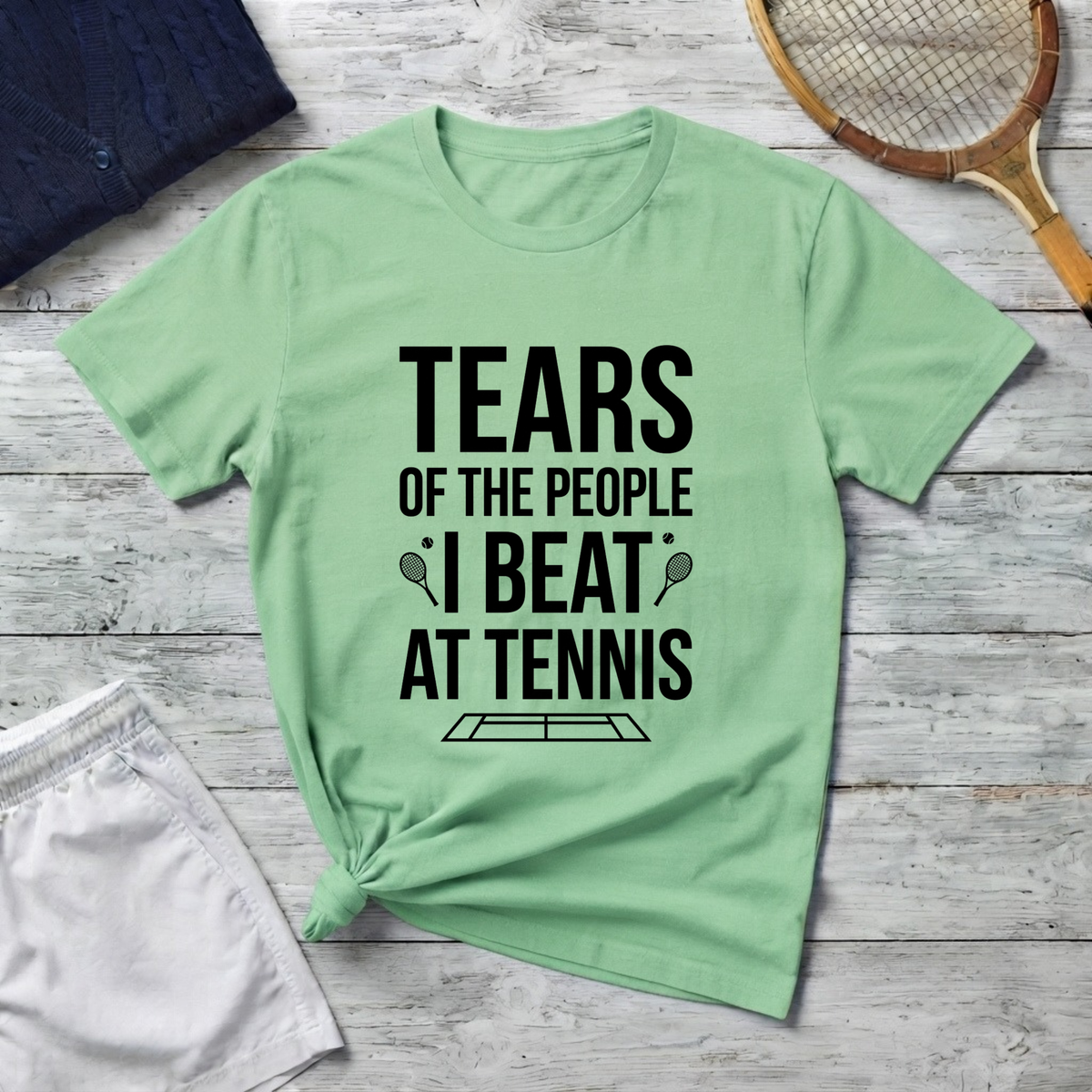 T-Shirt - "Tears of the People I Beat at Tennis" Funny Tennis Player Shirt
