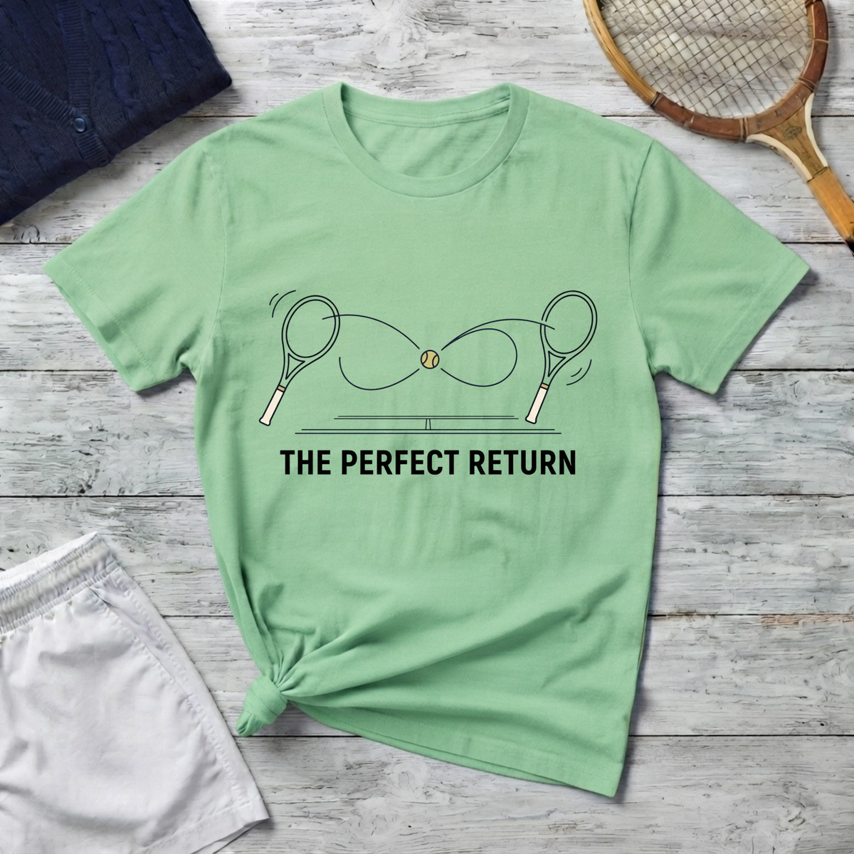 T-Shirt — 'The Perfect Return' Tennis Graphic Tee
