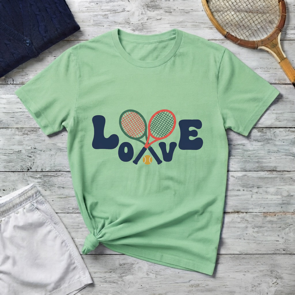 Tennis Love Graphic T‑Shirt