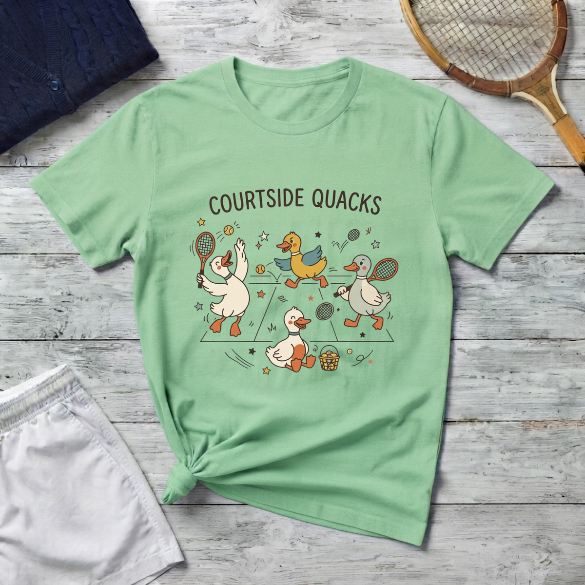 Courtside Quacks Tennis T-Shirt