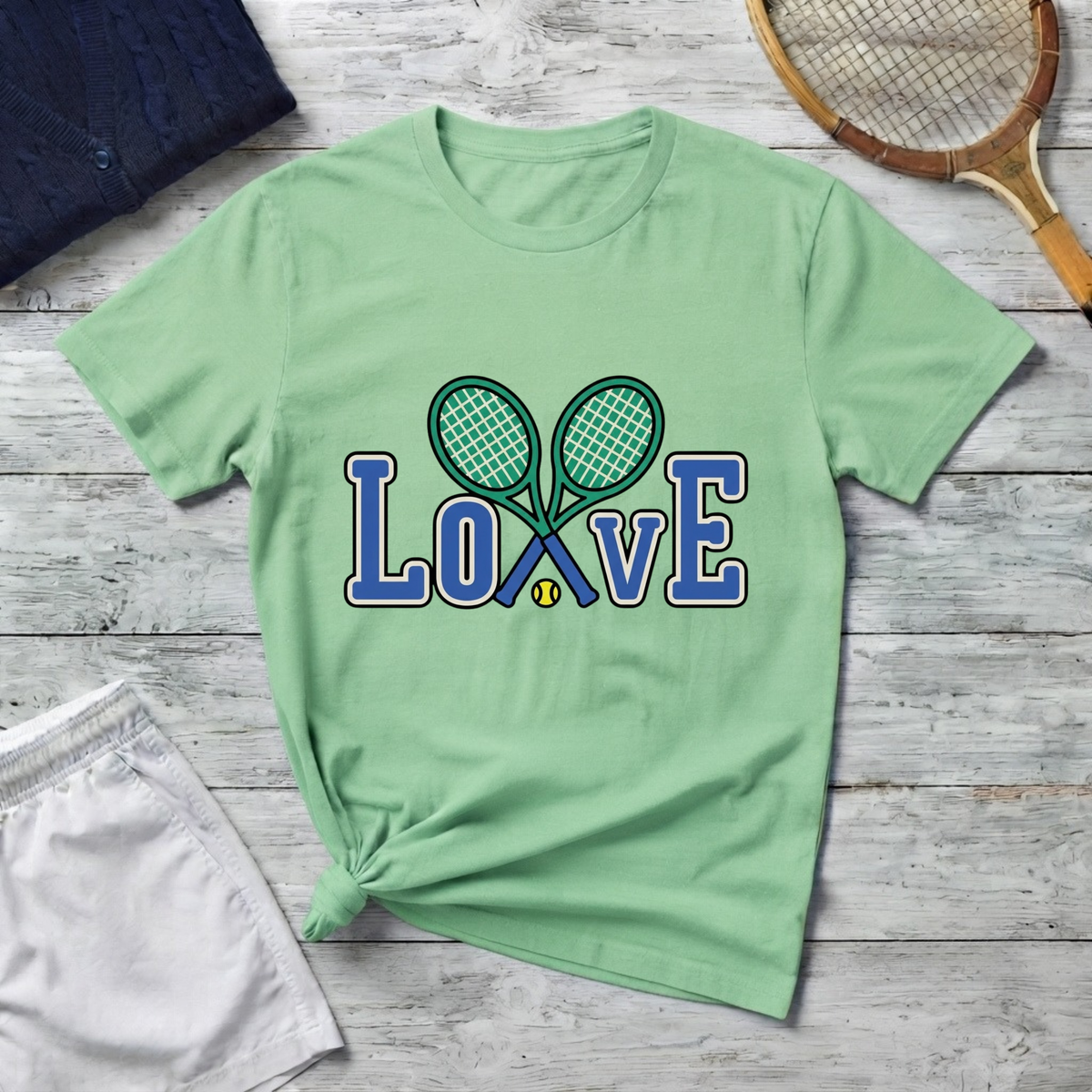 T-Shirt — Tennis Love Graphic Tee