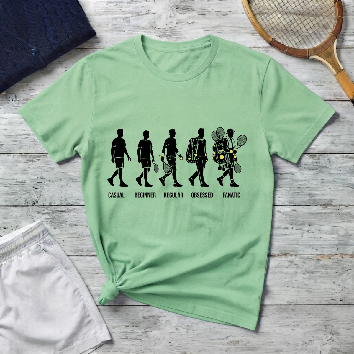 T-Shirt — Evolution of a tennis player