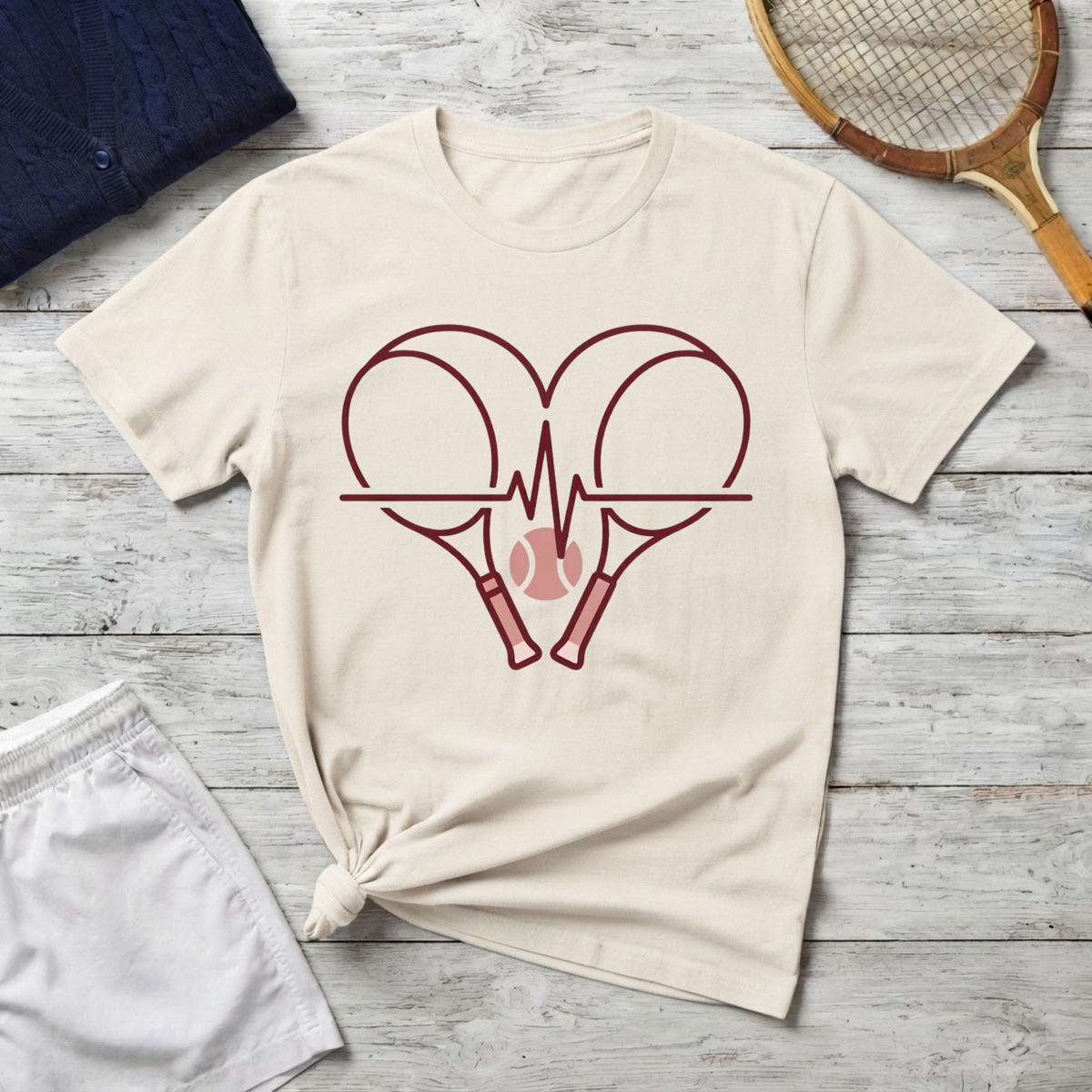 Heart beat tennis T-Shirt