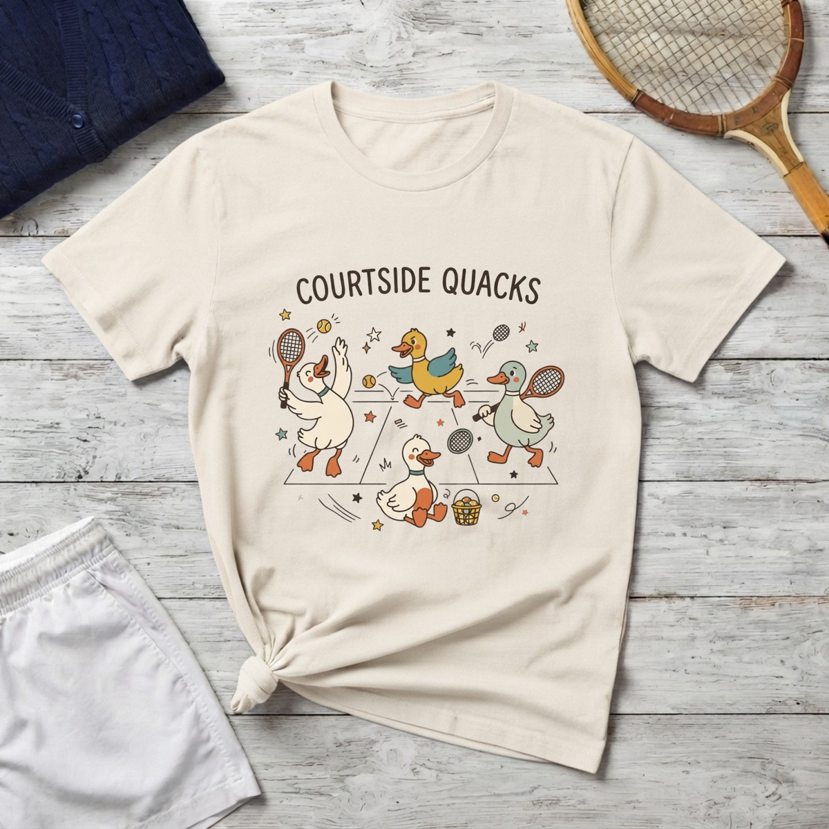 Courtside Quacks Tennis T-Shirt