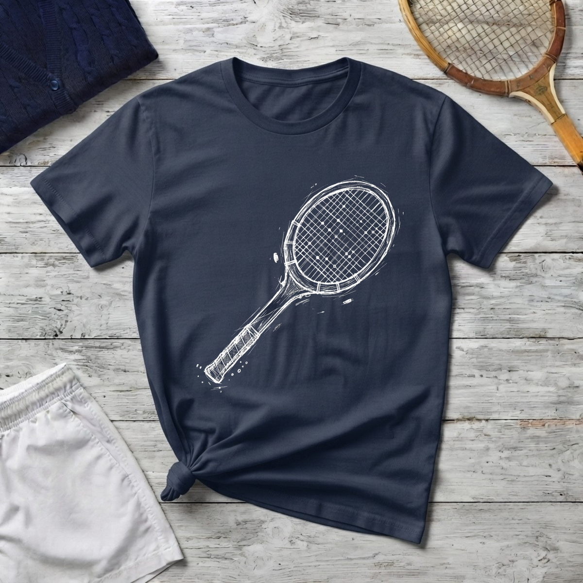 Tennis Racket Graphic T-Shirt
