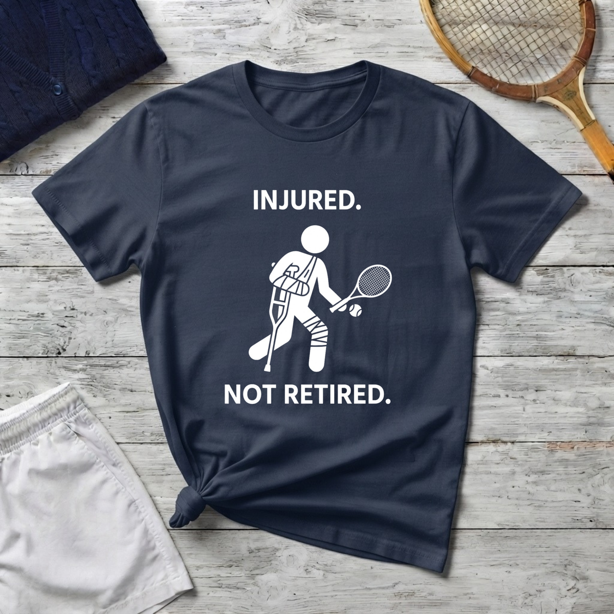 Injured Not Retired Tennis T-Shirt