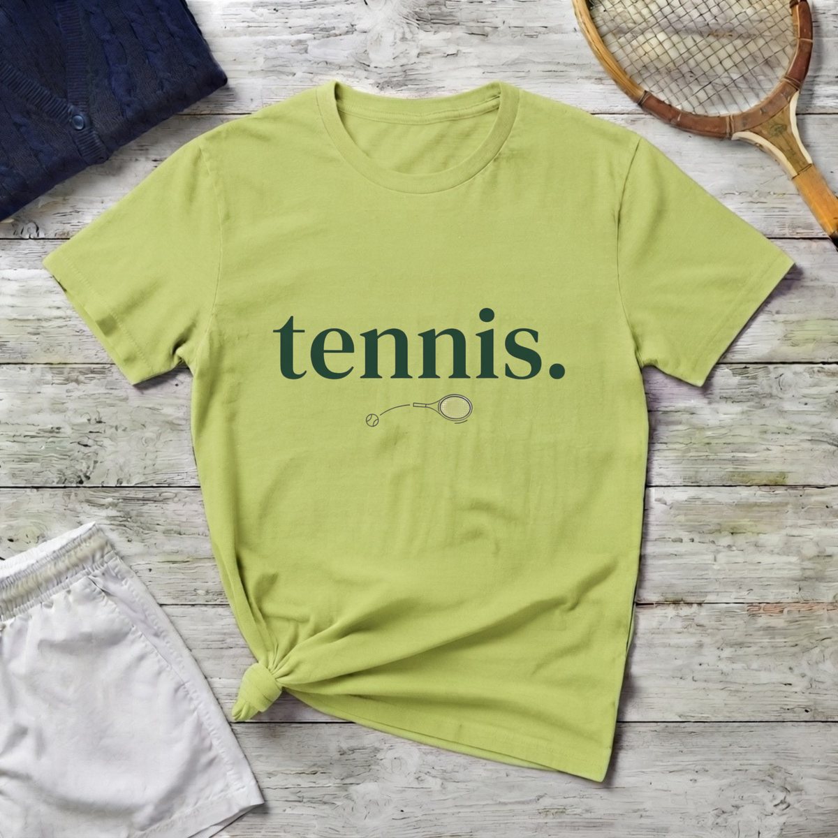 Tennis Tee — Minimalist 'tennis.' T-Shirt