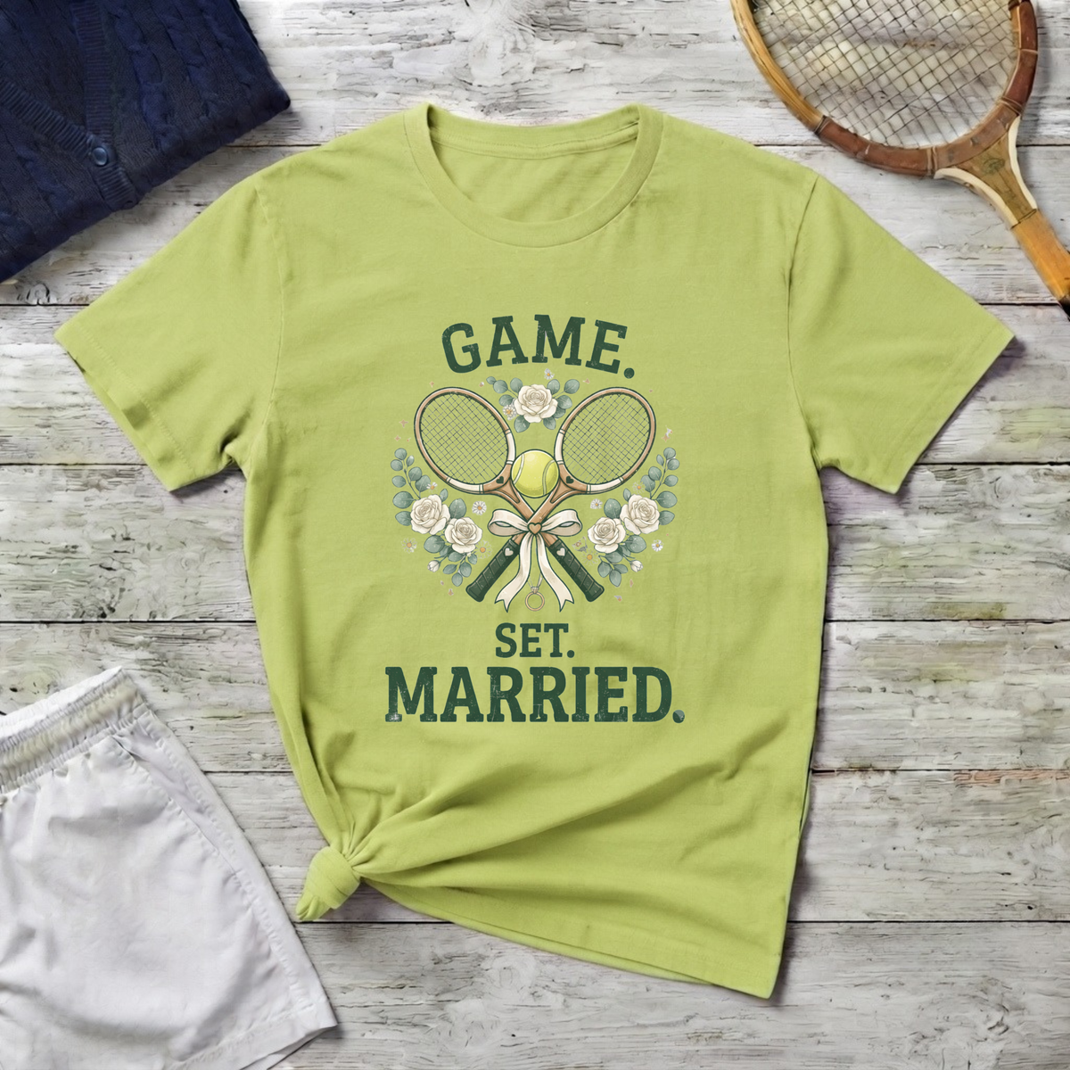 T-Shirt — "Game. Set. Married."