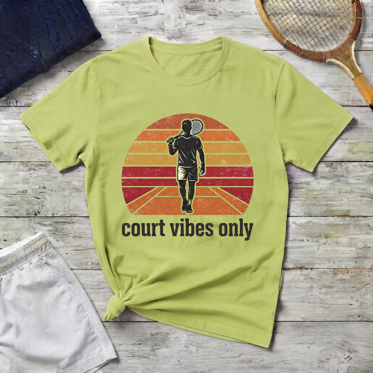 court vibes only Tennis T-shirt