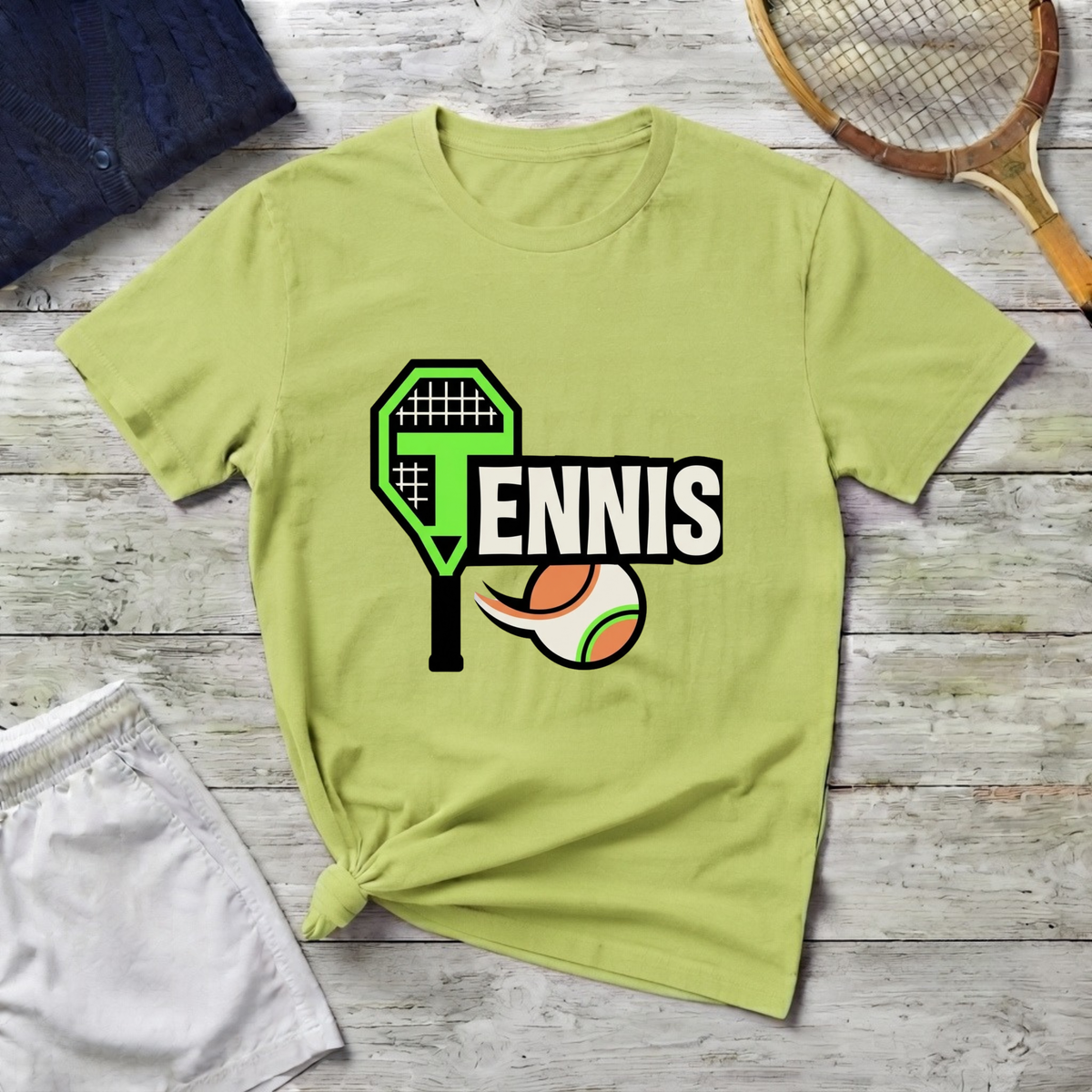 Tennis Paddle & Ball Graphic T-Shirt