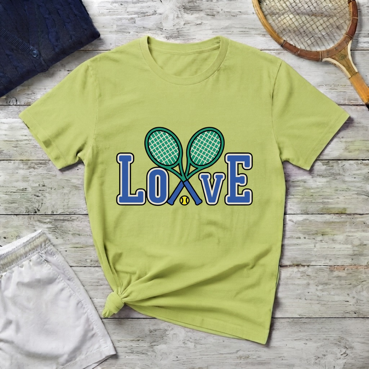 T-Shirt — Tennis Love Graphic Tee