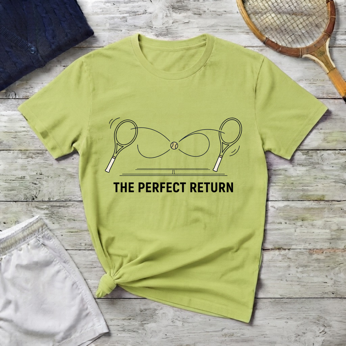 T-Shirt — 'The Perfect Return' Tennis Graphic Tee