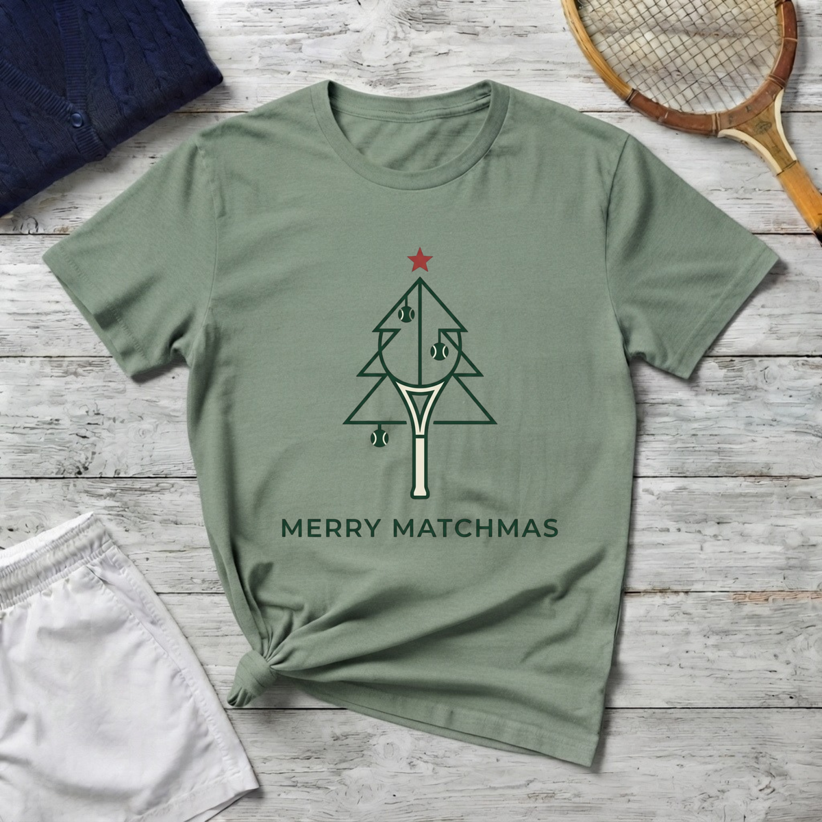 Christmas Tree T-Shirt — “Merry Matchmas” Holiday Tee