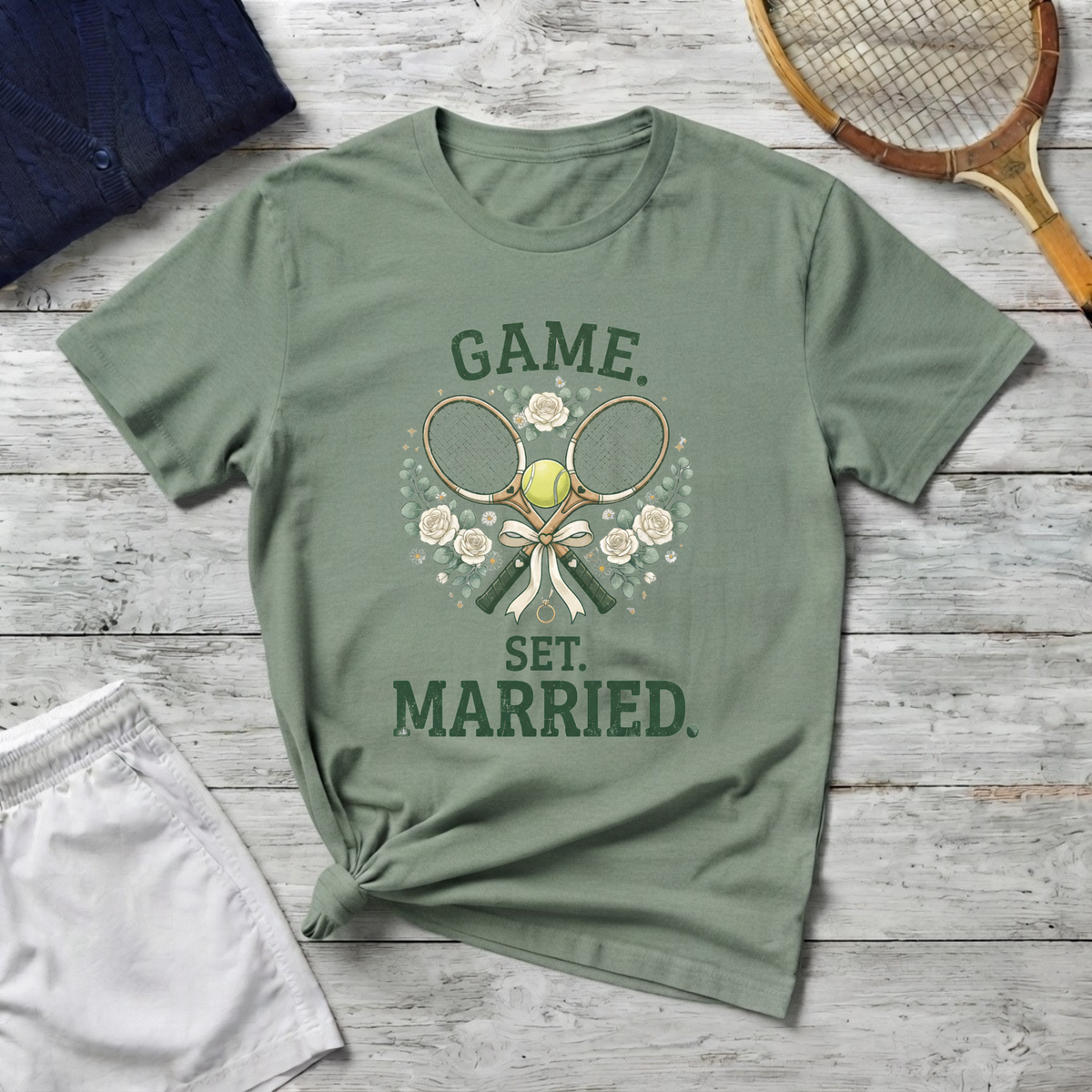 T-Shirt — "Game. Set. Married."