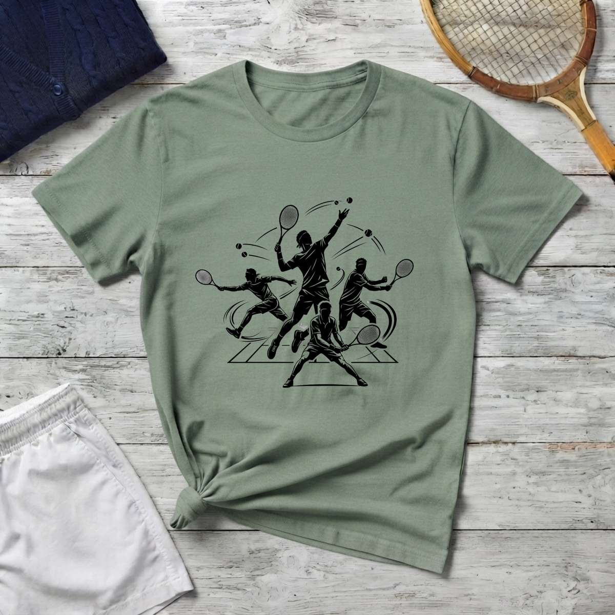 Tennis Player Graphic T-Shirt