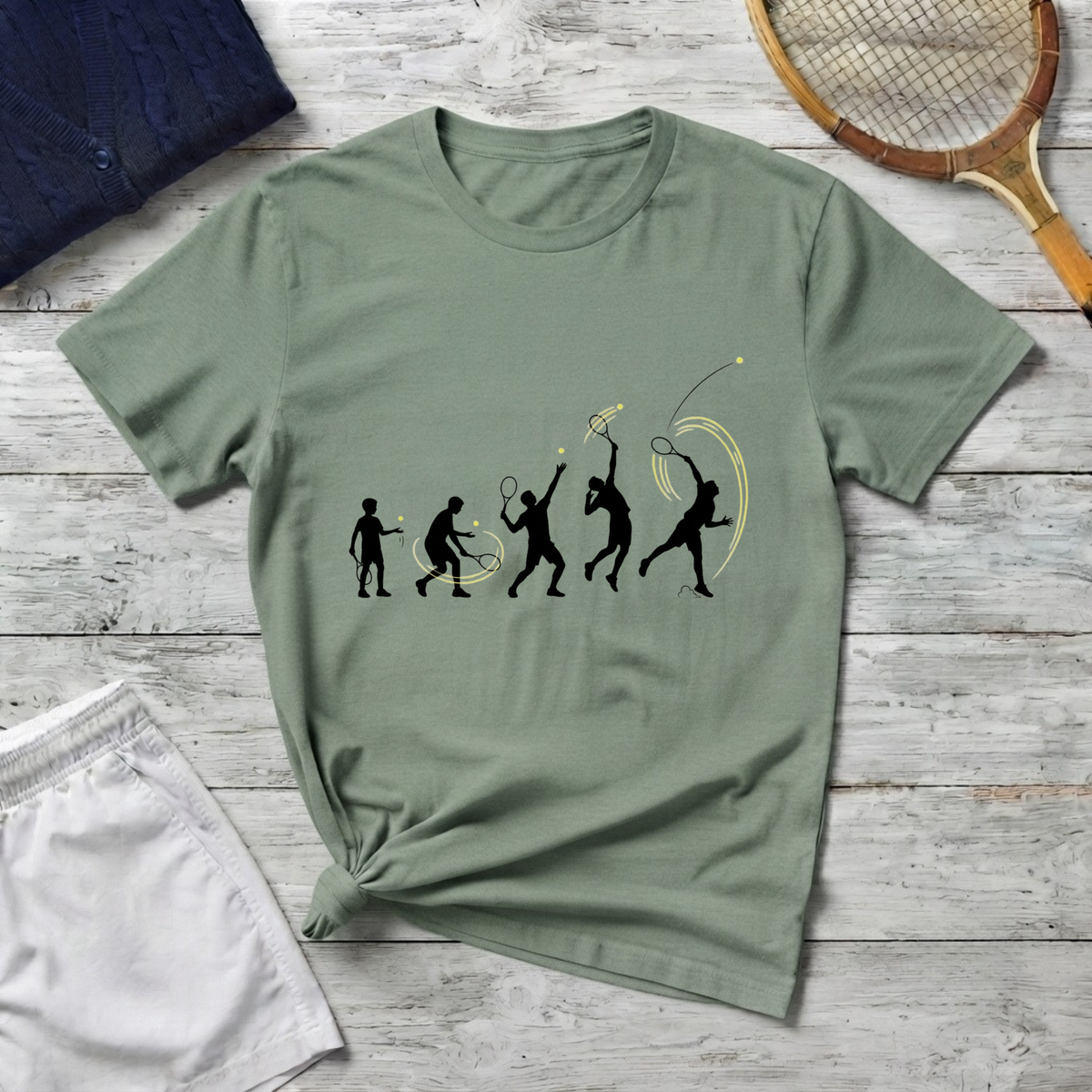 Evolution T-Shirt — Silhouette tennis player