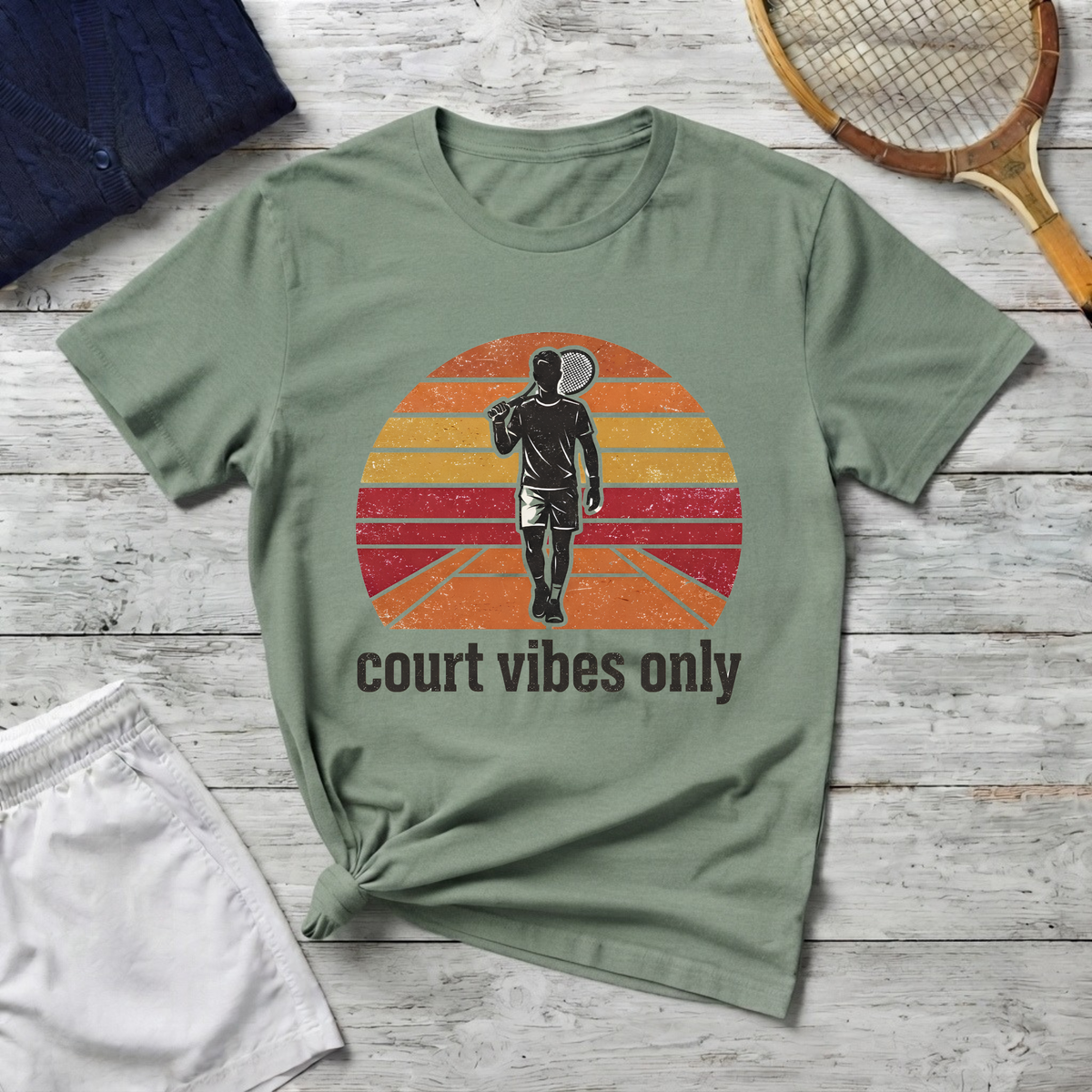 court vibes only Tennis T-shirt