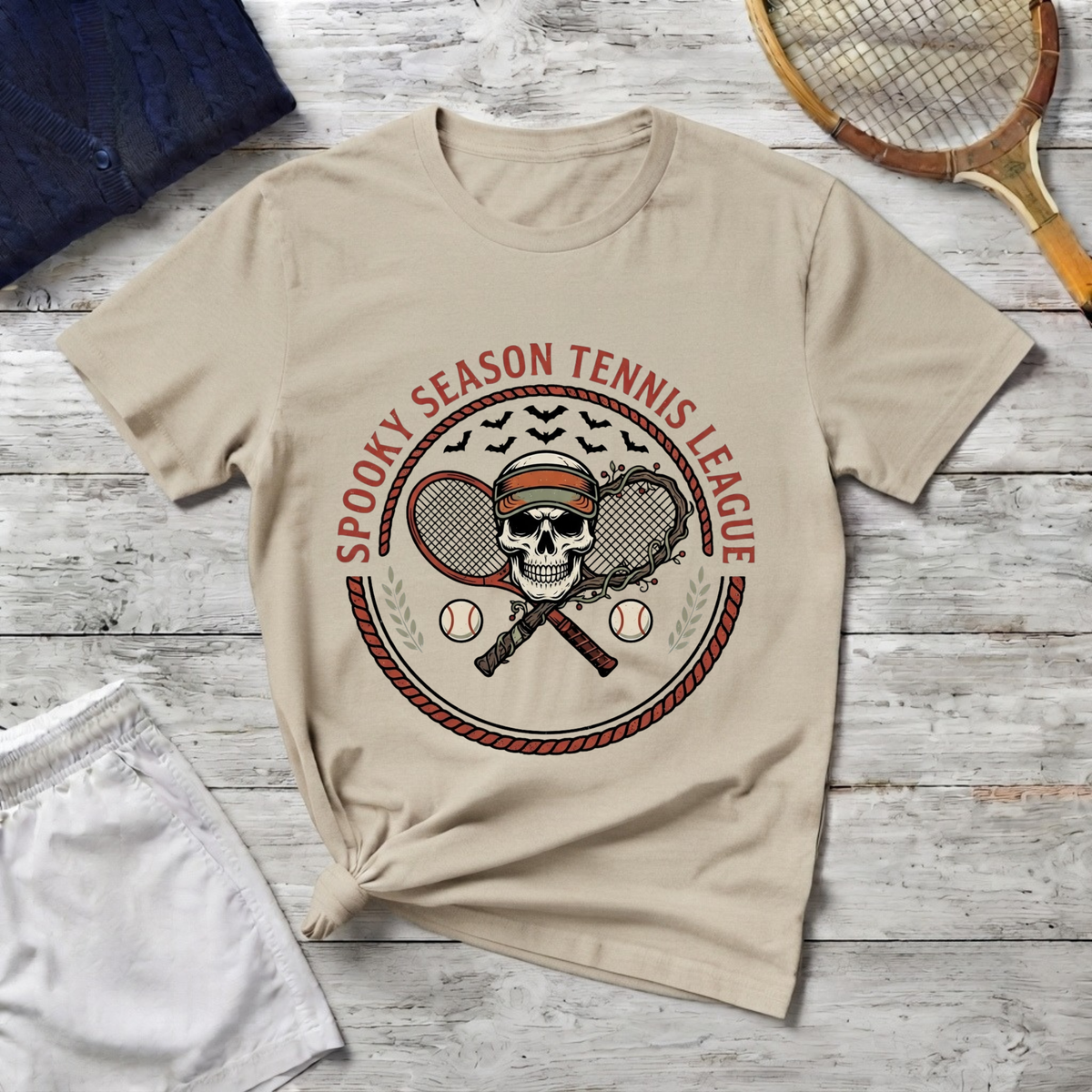 Spooky Season Tennis League T‑Shirt