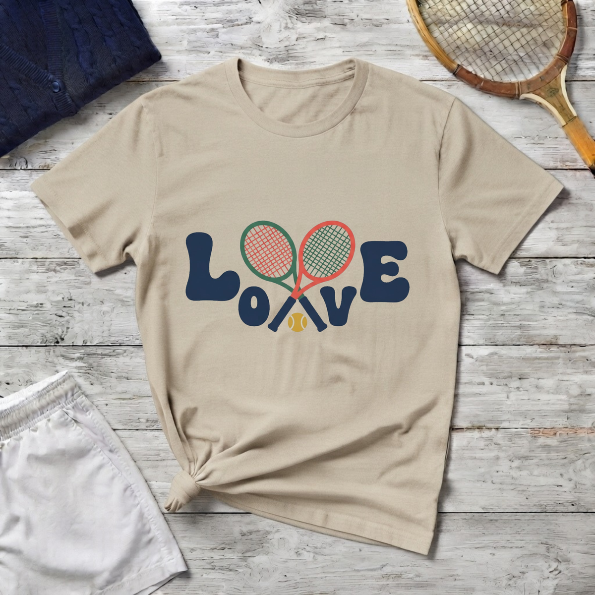 Tennis Love Graphic T‑Shirt