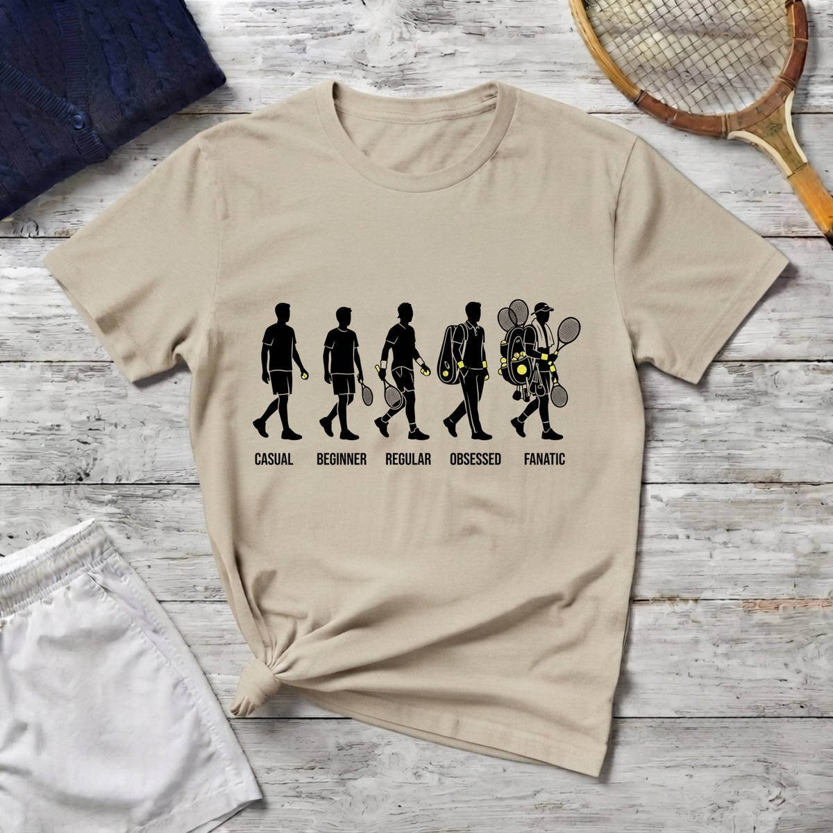 T-Shirt — Evolution of a tennis player