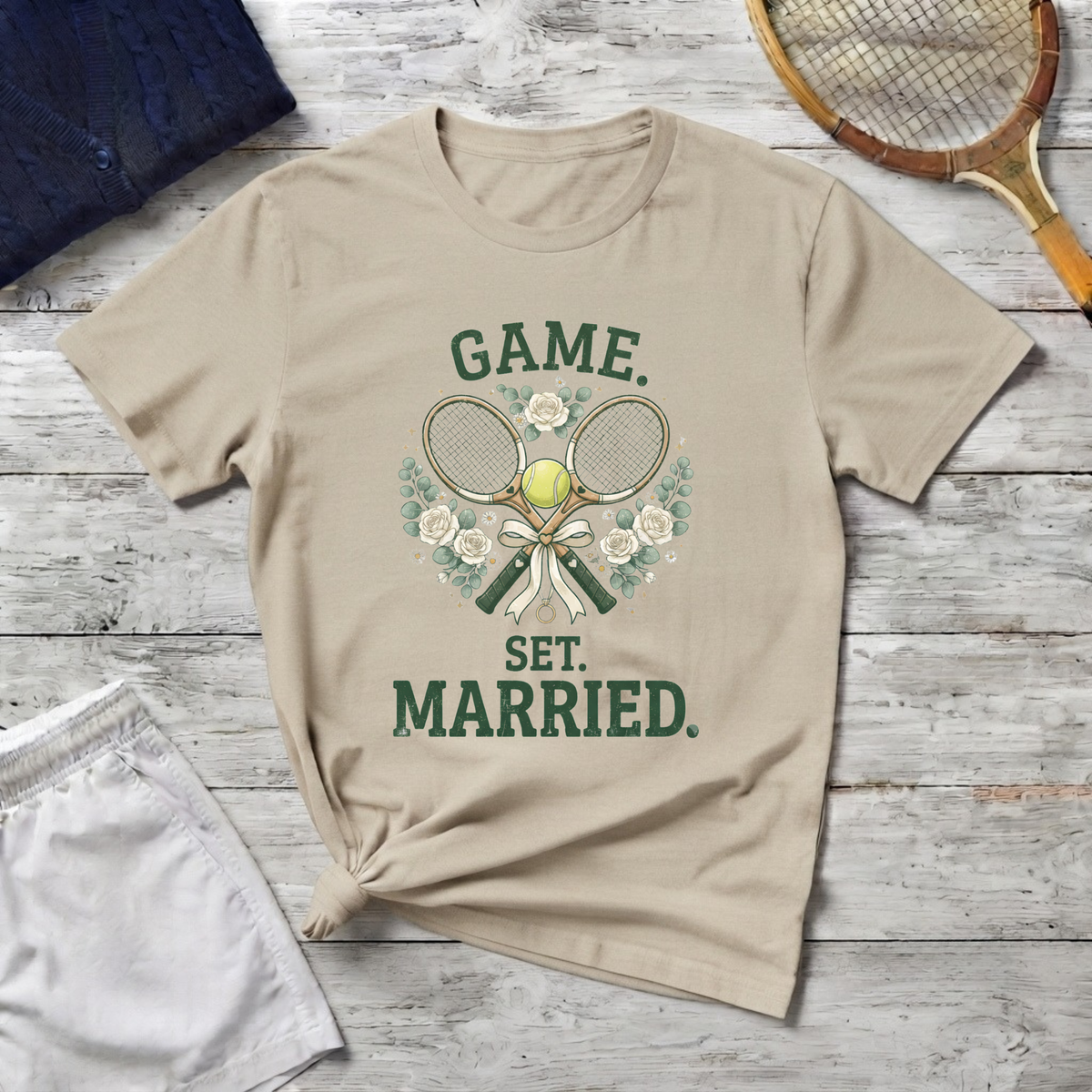 T-Shirt — "Game. Set. Married."