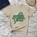 Graduated With Honors Tennis T-Shirt — Vintage Collegiate Topspin Tee